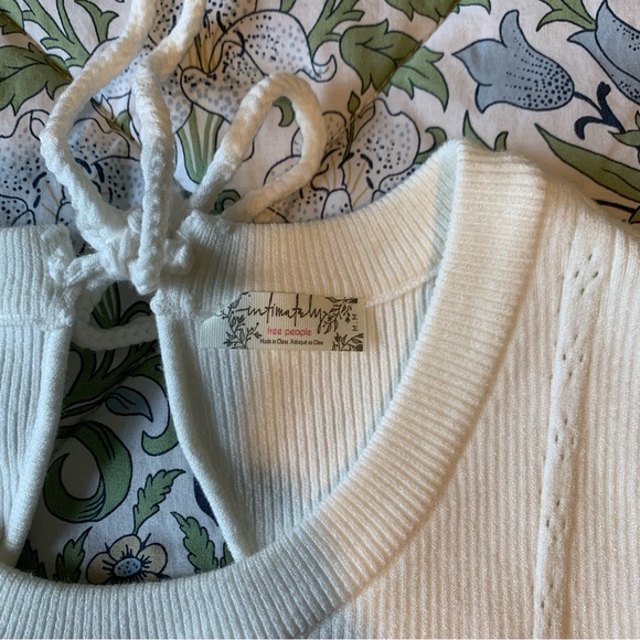 Free People Pointelle Backless Tank - Picture 2 of 3